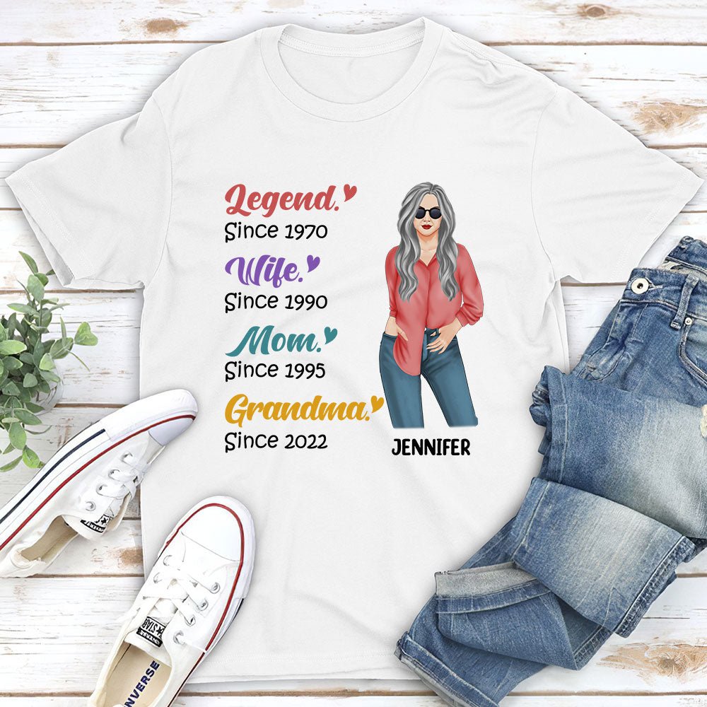 Legend Grandma - Personalized Custom Unisex T-shirt