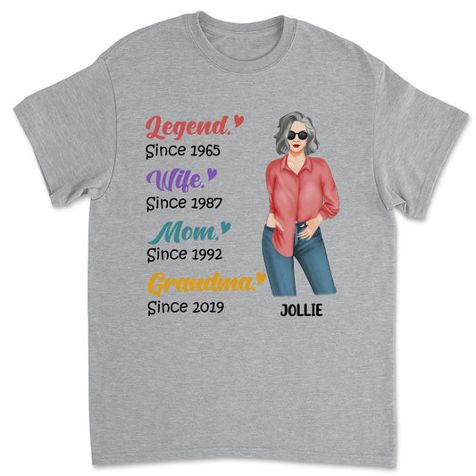 Legend Grandma - Personalized Custom Unisex T-shirt