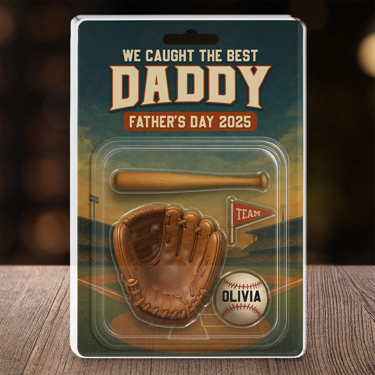 Baseball Daddy - Personalized Custom Acrylic Plaque