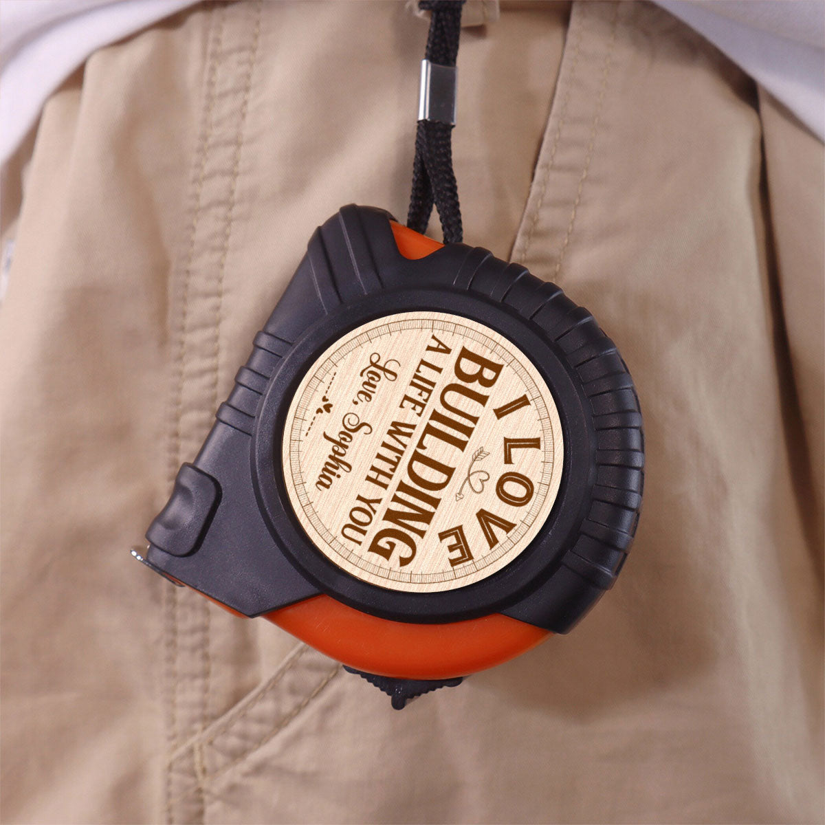 Building A Life With You - Personalized Custom Tape Measure