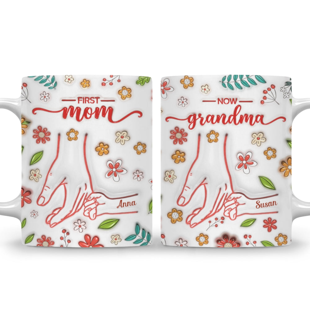From Mom To Grandma - Personalized Custom 3D Inflated Effect Mug