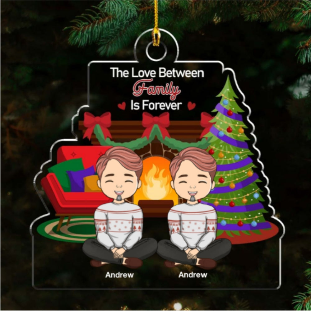 The Love Between Siblings Is Forever - Personalized Custom Acrylic Ornament