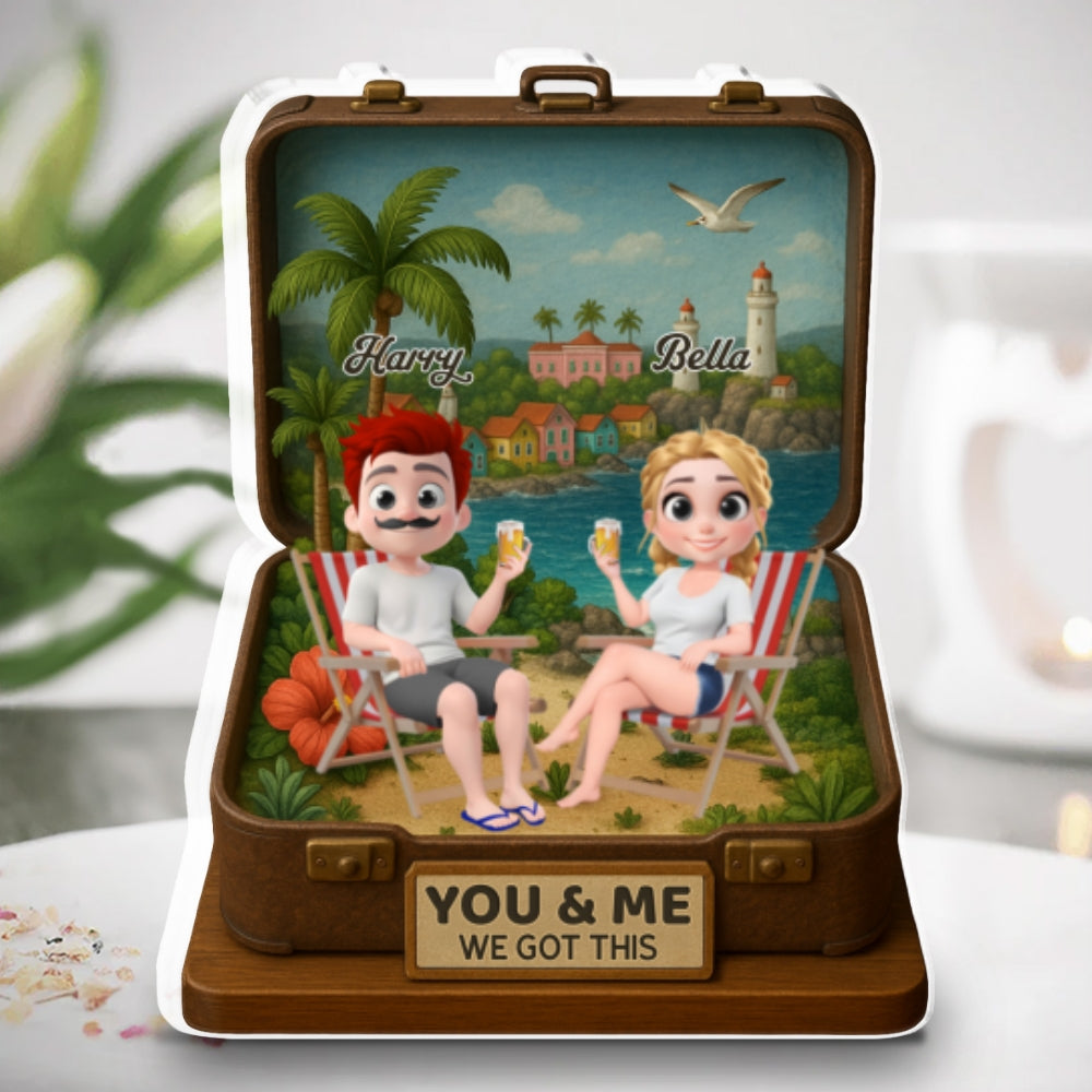 Husband And Wife Got This - Personalized Custom Acrylic Plaque