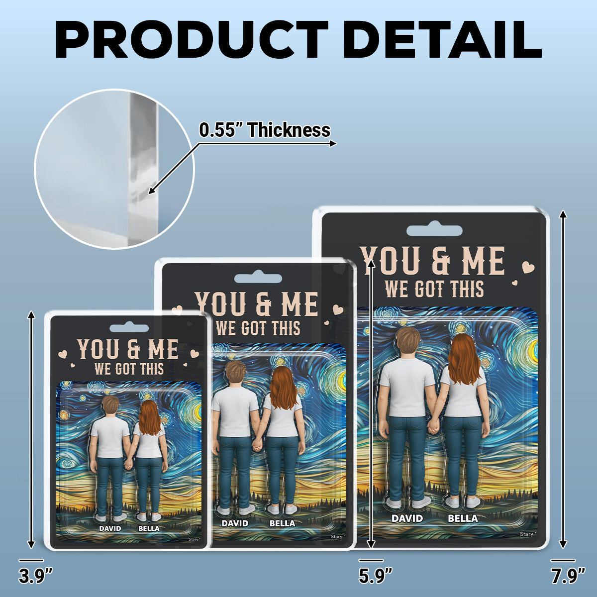 You & Me We Got This - Personalized Custom Acrylic Plaque