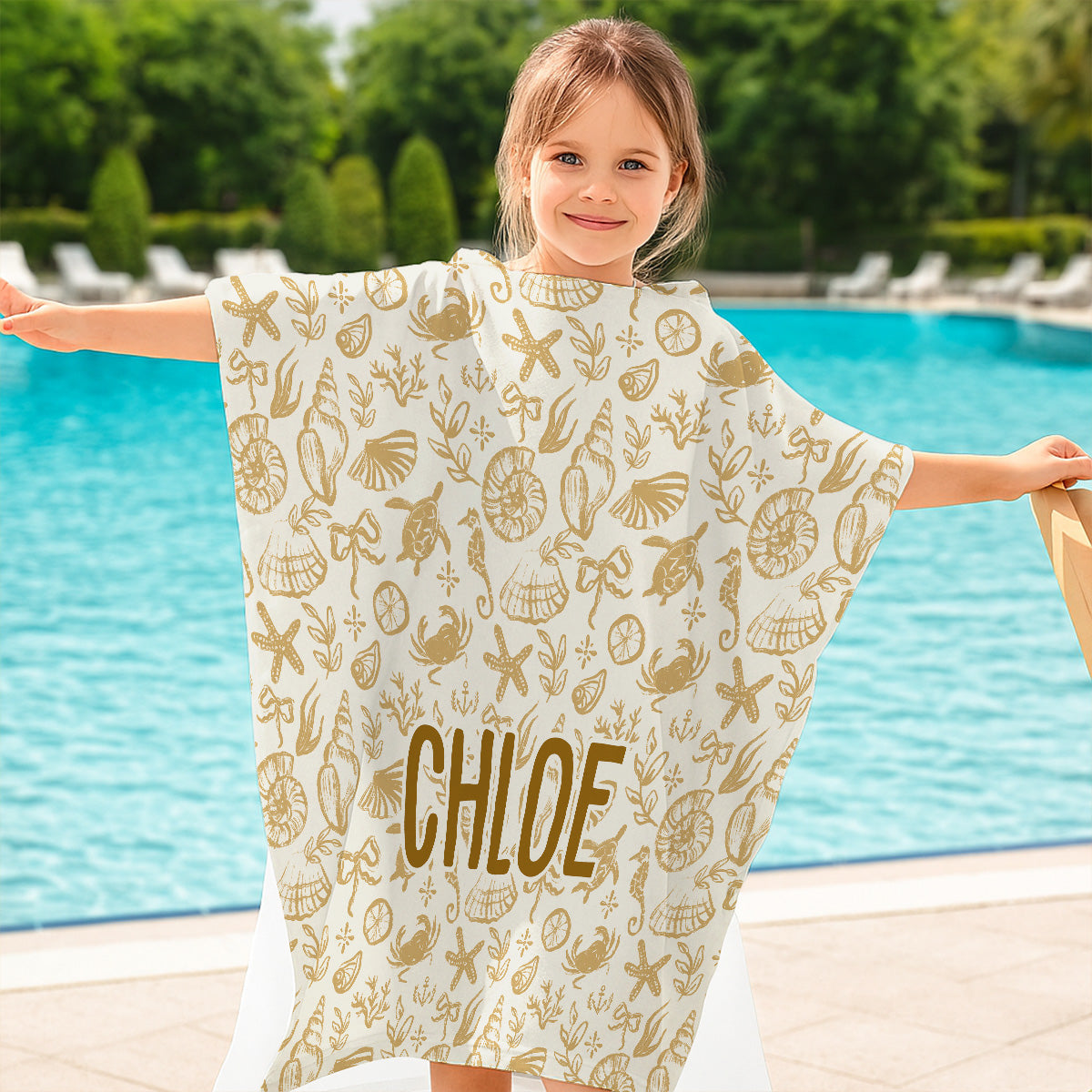 Summer Beach Vacation Holiday - Personalized Custom Hooded Beach Towel