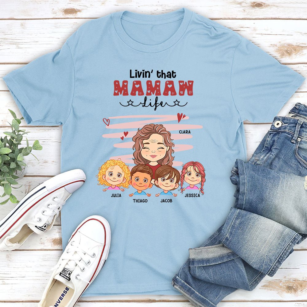 Livin' That Grandma - Personalized Custom Unisex T-shirt