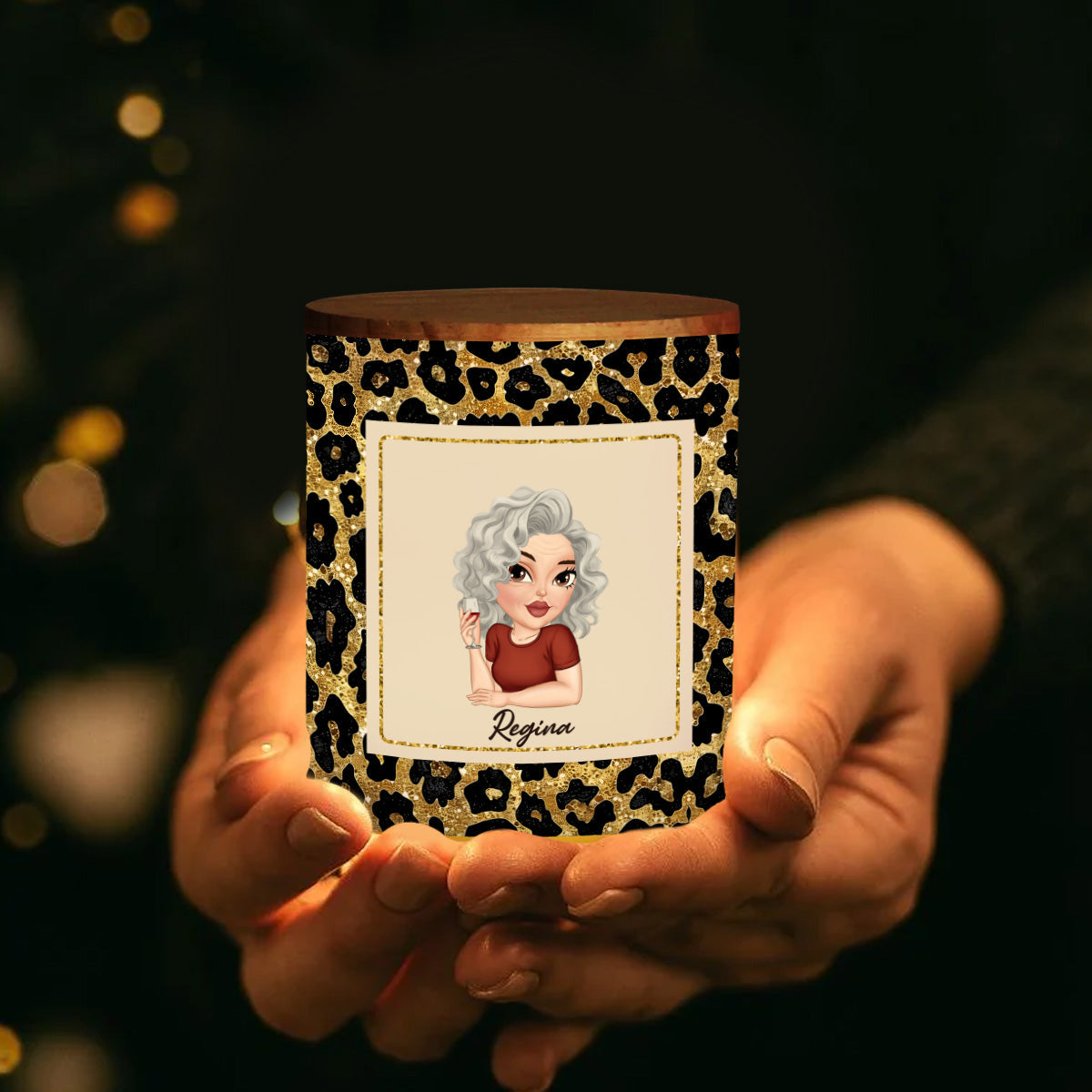 Mom Last Nerve - Personalized Custom Glass Jar With LED Candle