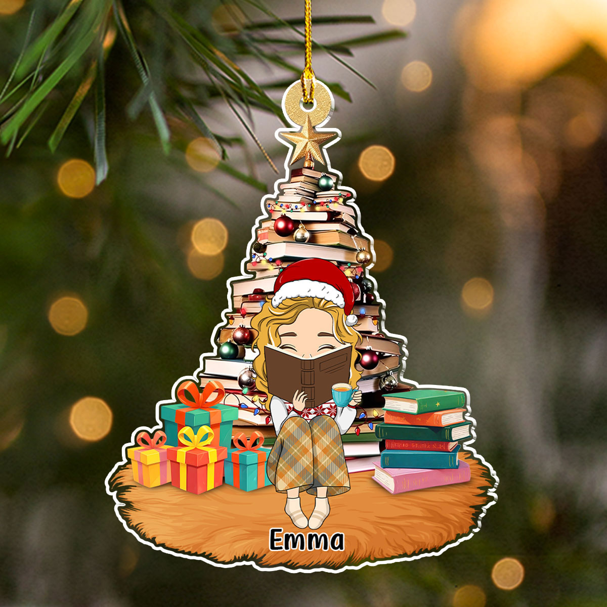 All I Want For Christmas Is A Good Book  - Personalized Custom Acrylic Ornament