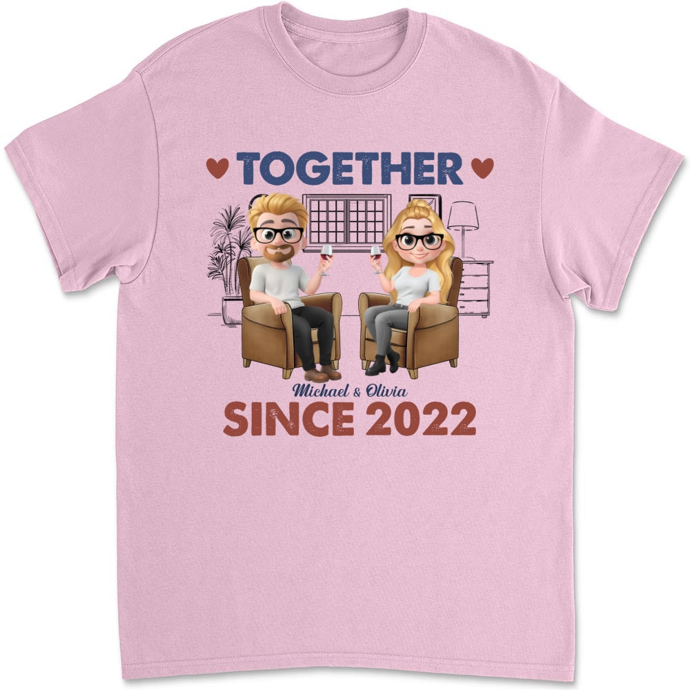 Together Since Husband Wife - Personalized Custom Shirt