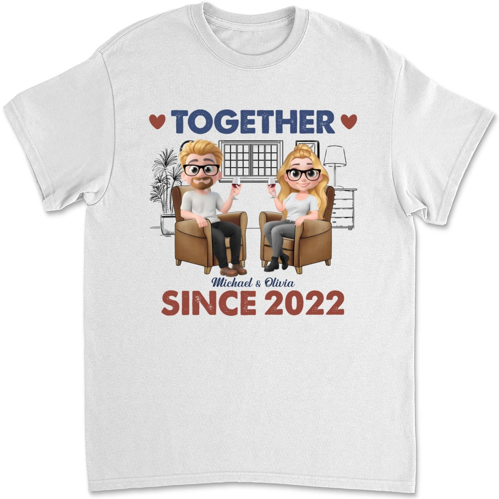 Together Since Husband Wife - Personalized Custom Shirt