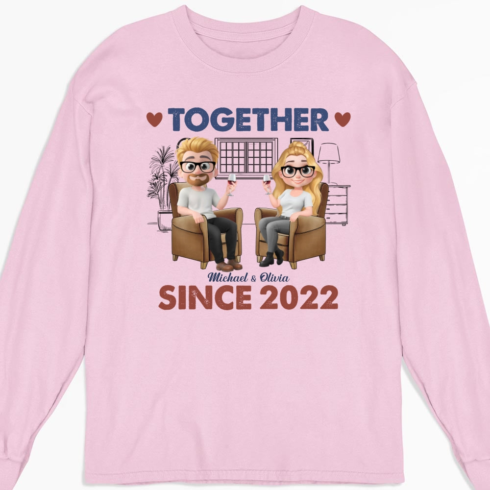 Together Since Husband Wife - Personalized Custom Shirt