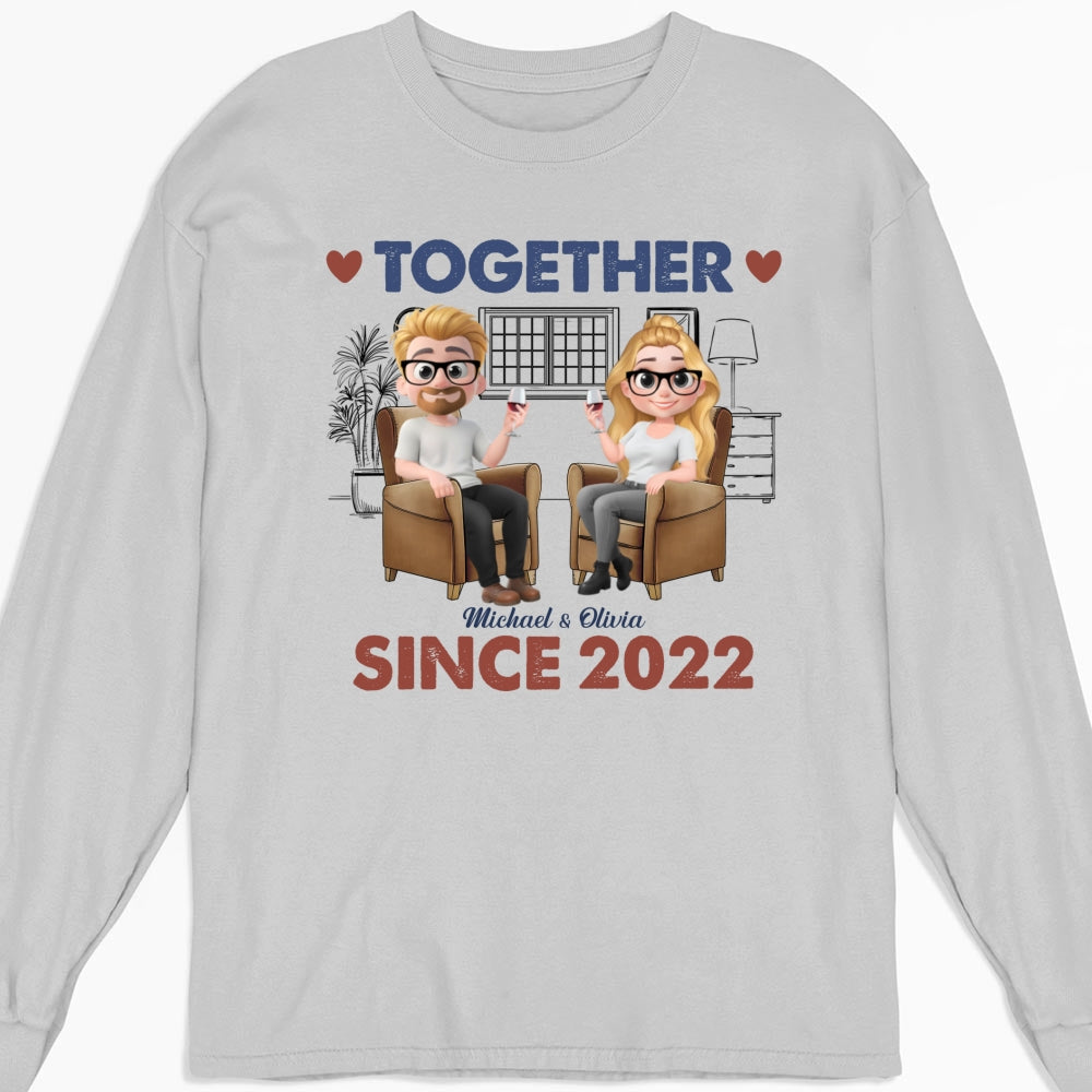 Together Since Husband Wife - Personalized Custom Shirt