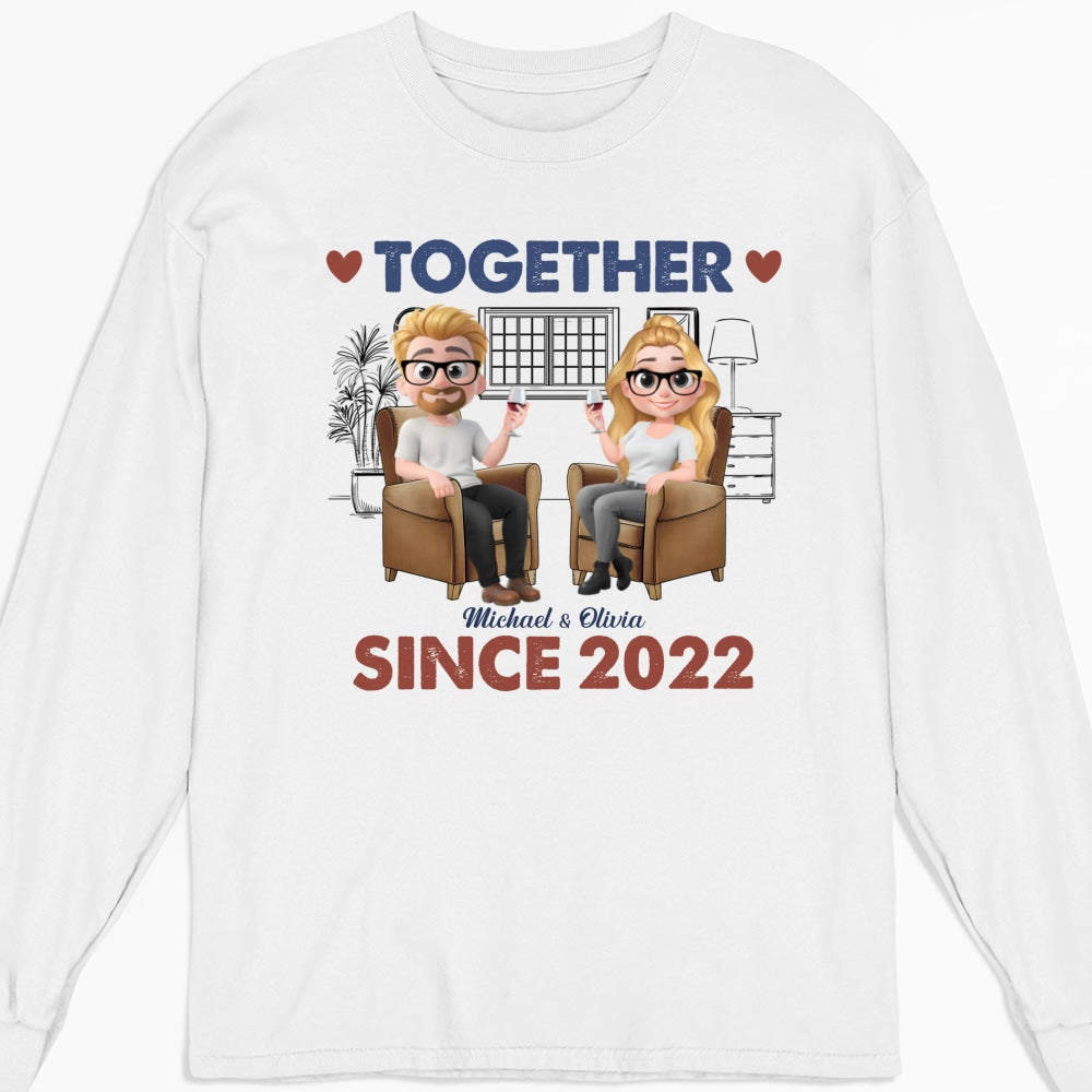 Together Since Husband Wife - Personalized Custom Shirt