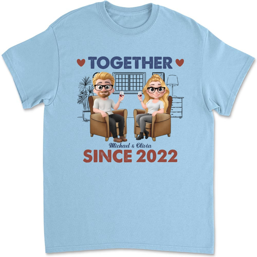 Together Since Husband Wife - Personalized Custom Shirt