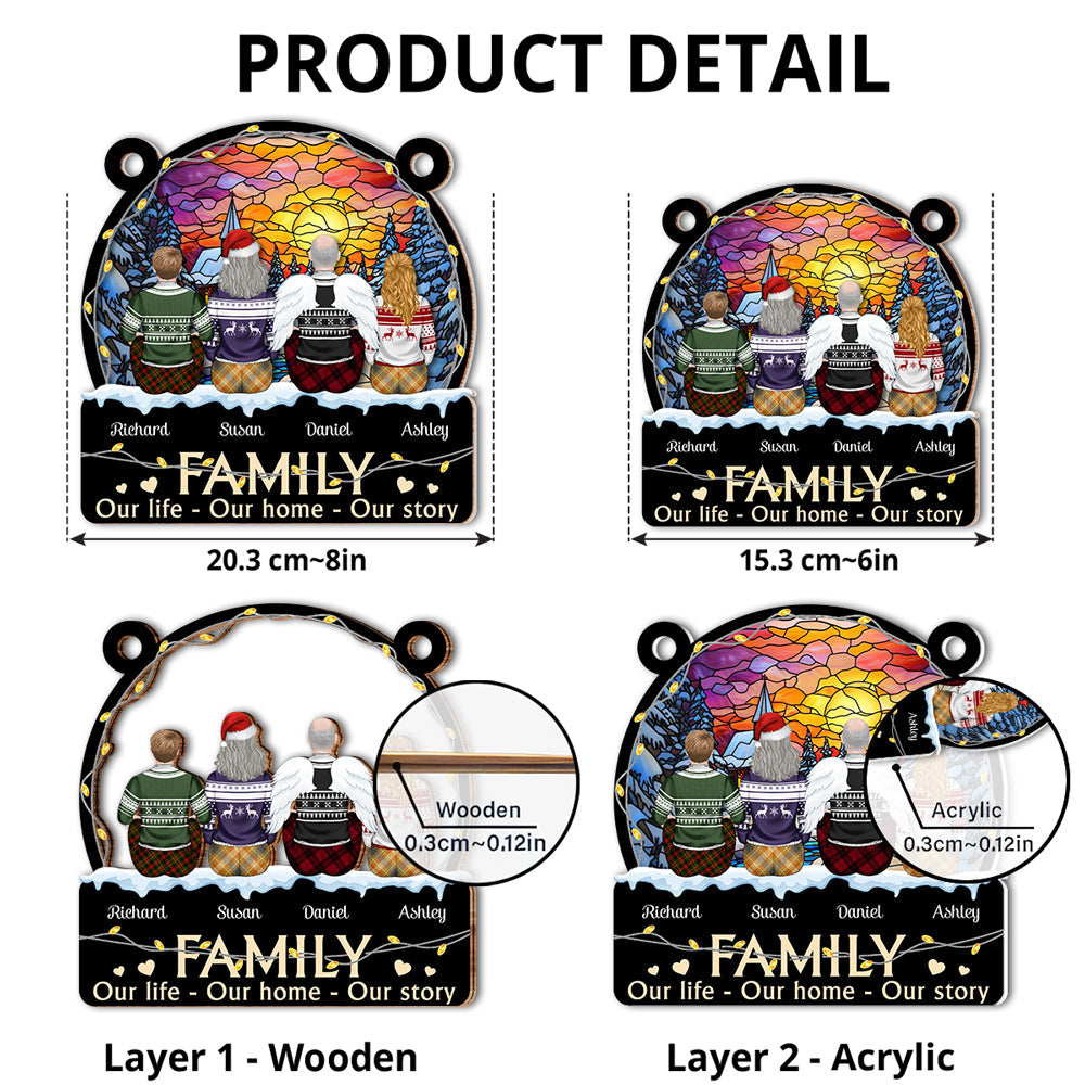 Our Family - Personalized Custom Suncatcher