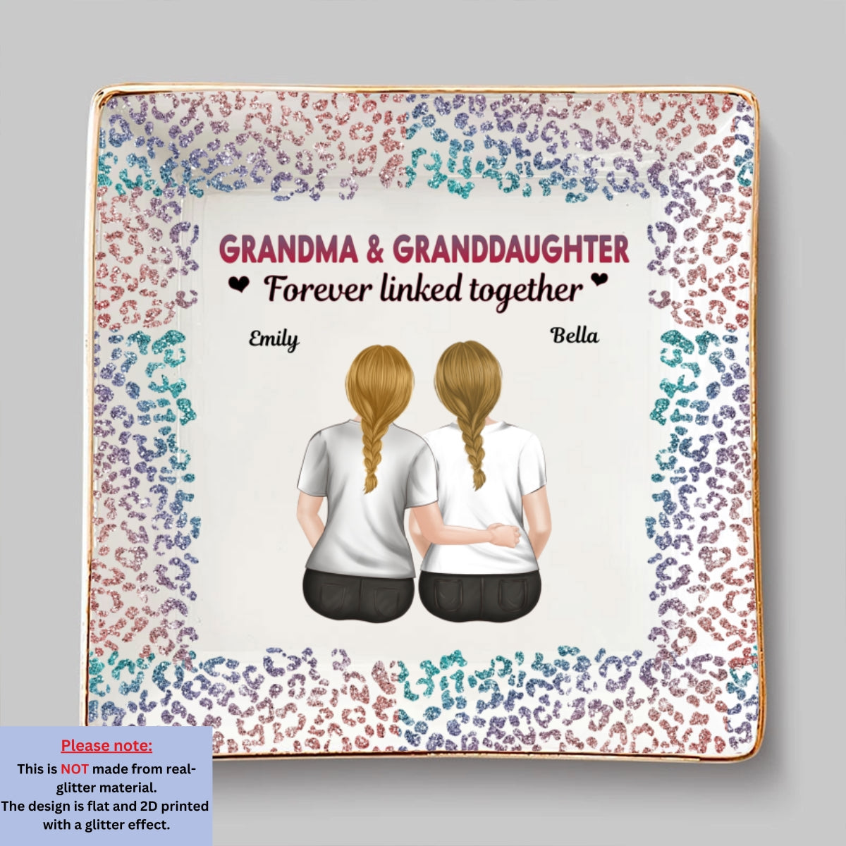 From Mom To Badass Daughter - Personalized Custom Jewelry Dish