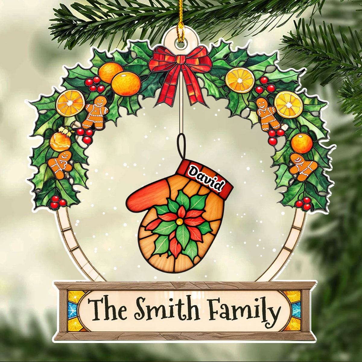 Lovely Gloves Hanging - Personalized Custom Acrylic Ornament