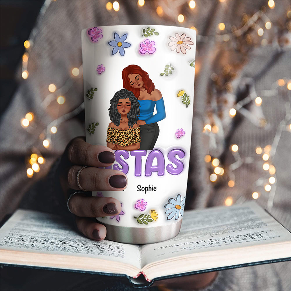 You And Me Besties Forever - Personalized Custom 3D Inflated Effect Tumbler