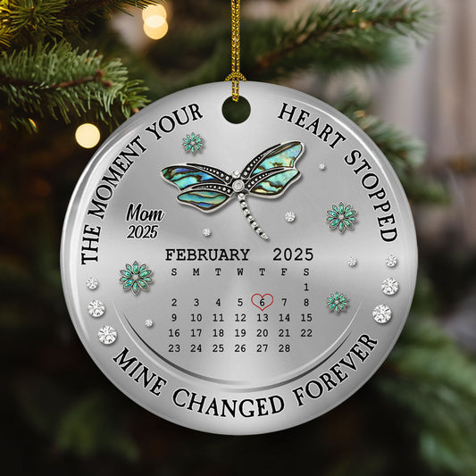 Mine Changed Forever - Personalized Custom Ceramic Ornament