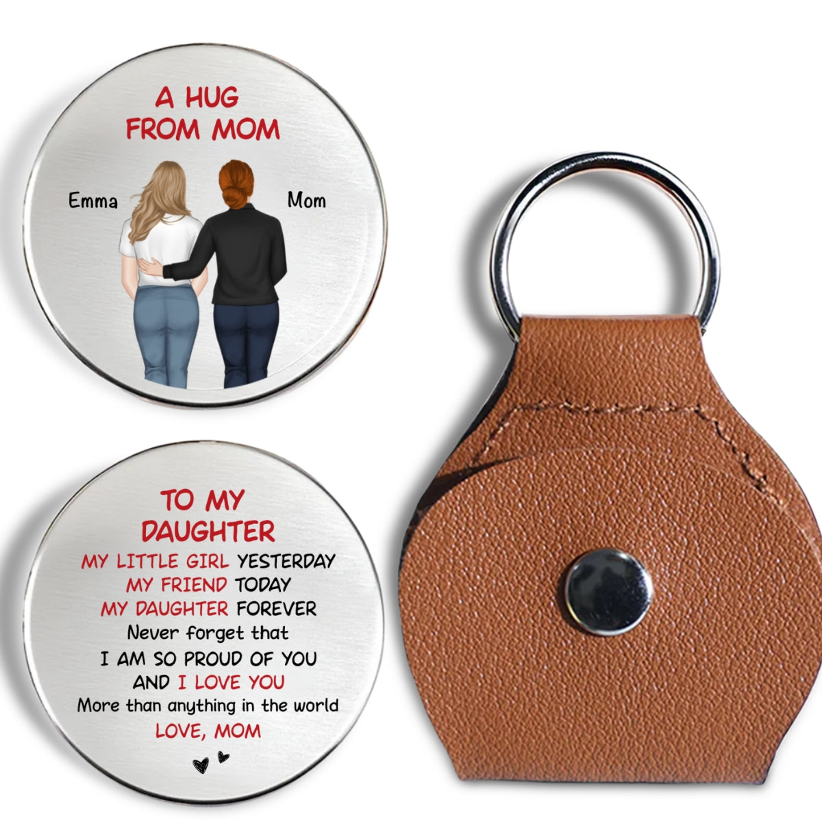 A Hug From Mom - Personalized Custom Pocket Hug