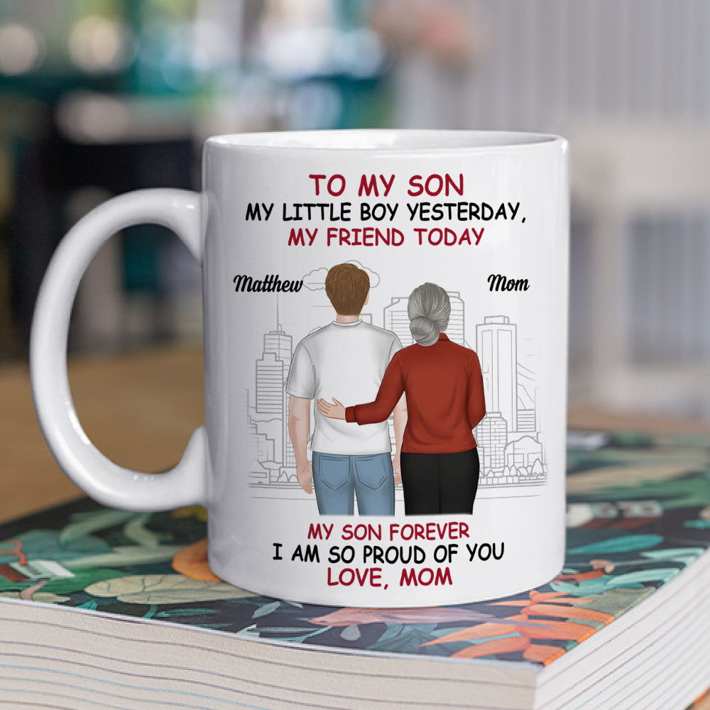 Always My Son Forever Proud - Personalized Custom Coffee Mug