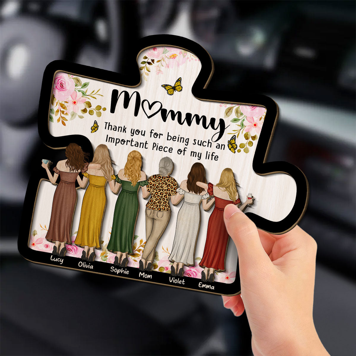Important Piece - Personalized Custom Car Visor Clip