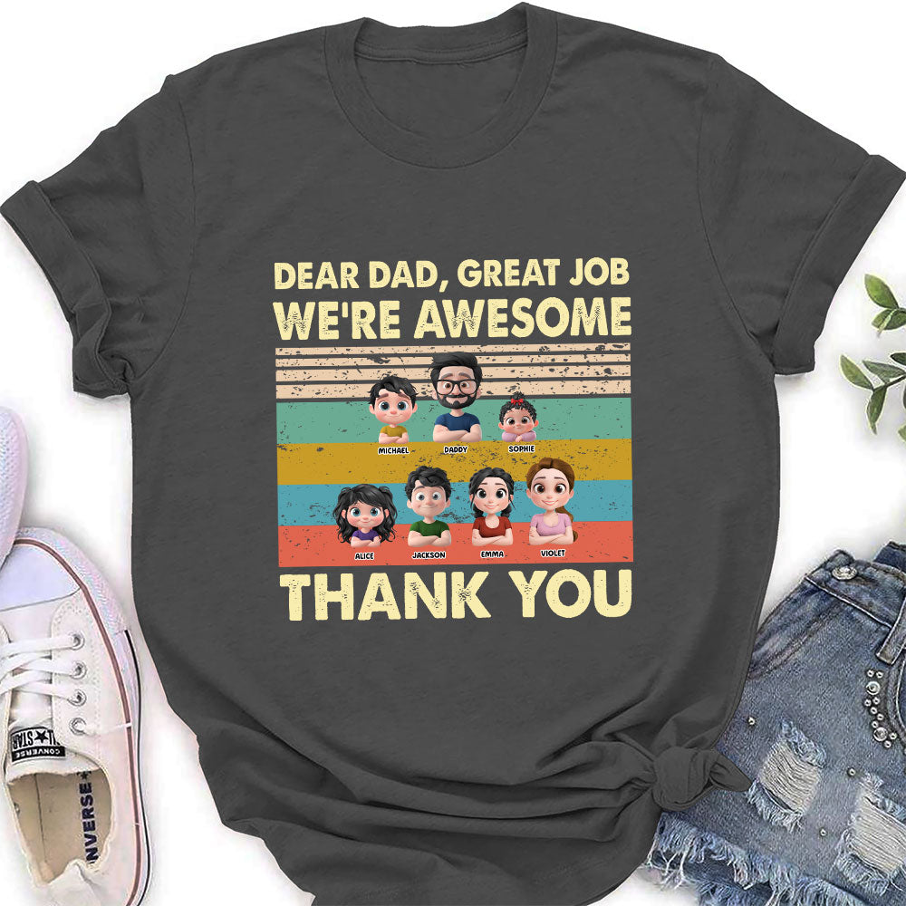 Thank You Dad - Personalized Custom Shirt