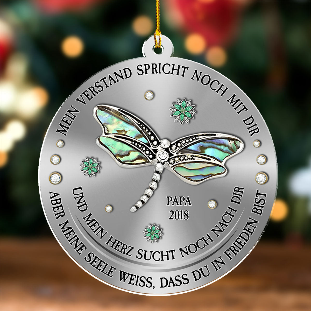 Mein Verstand Mein Herz Meine Seele - Personalisierter Acrylanhänger