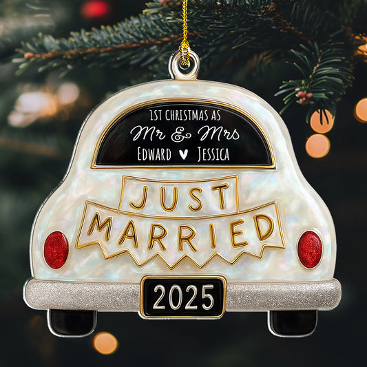 Save The Date - Personalized Custom 3D Effect Acrylic Ornament