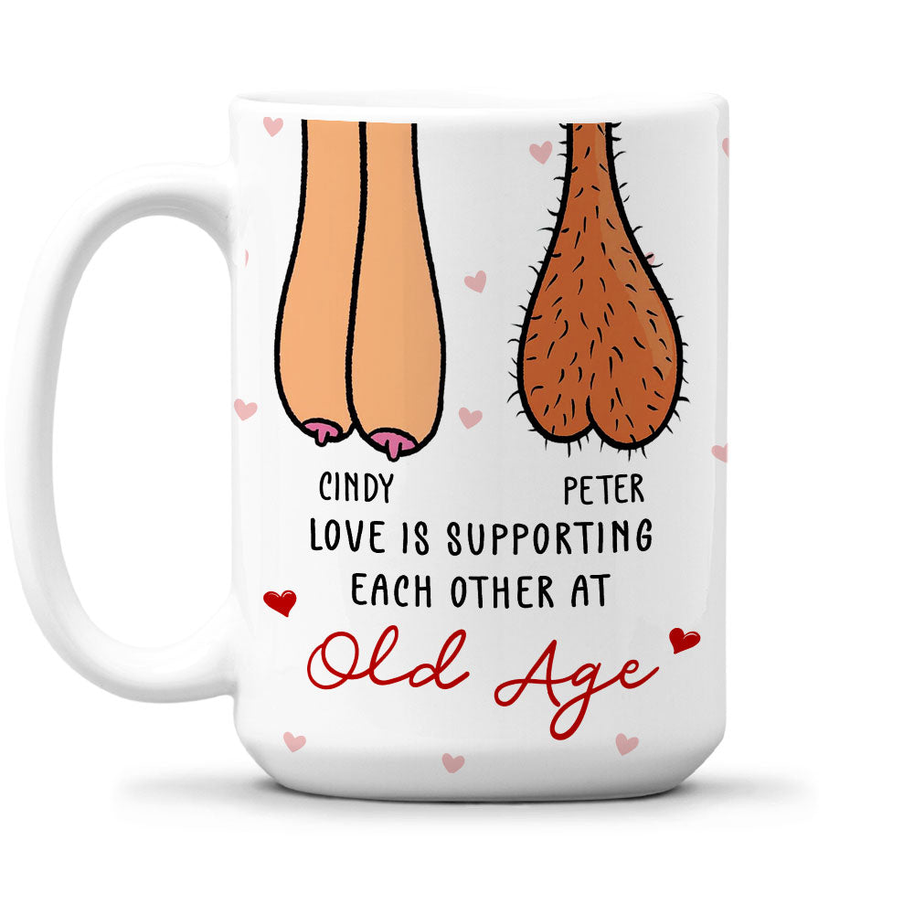 Love Is Supporting - Personalized Custom Coffee Mug