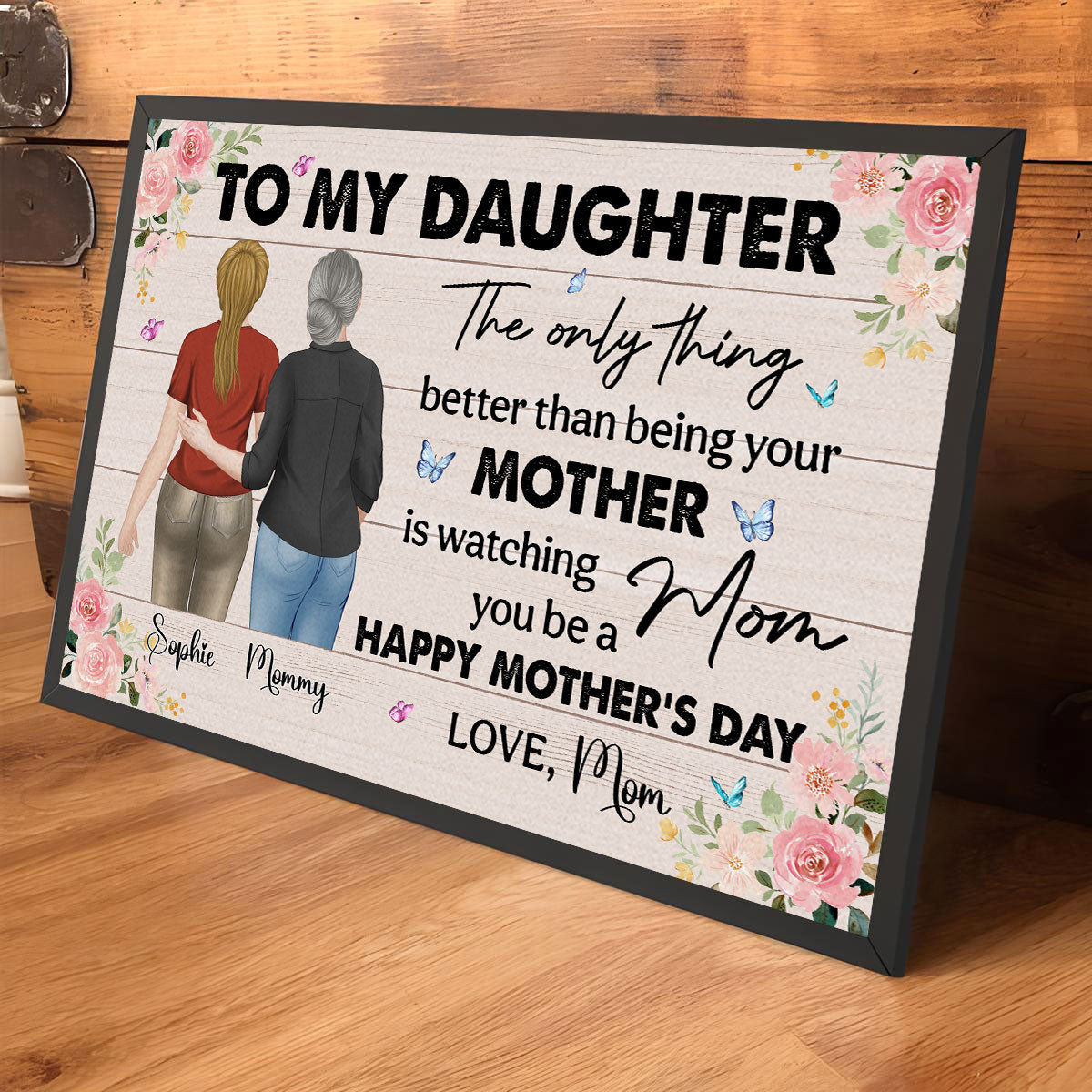 To My Daughter - Personalized Custom Poster