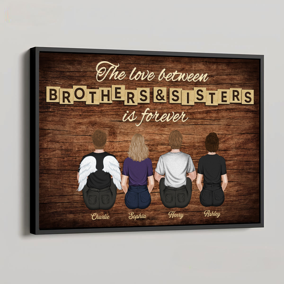 Brothers & Sisters Forever - Personalized Custom Poster