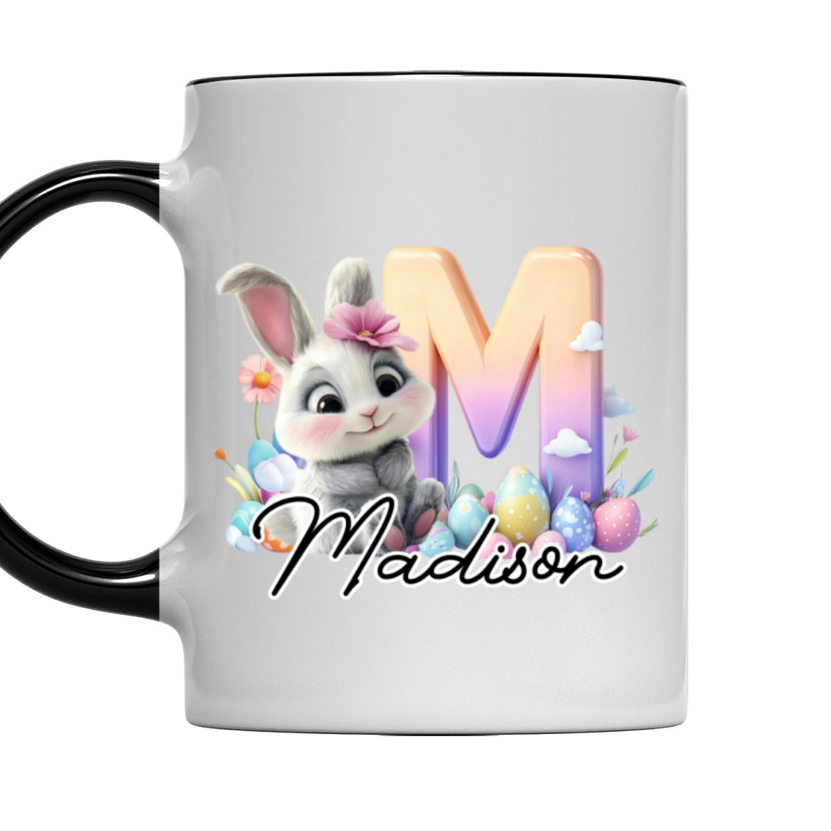 Lovely Bunny Kid - Personalized Custom Accent Mug
