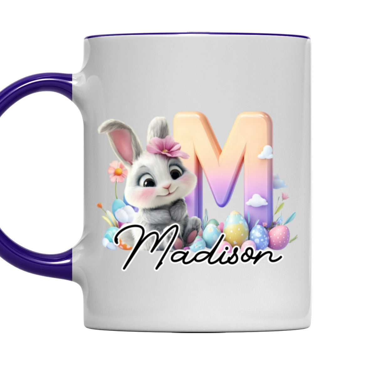 Lovely Bunny Kid - Personalized Custom Accent Mug