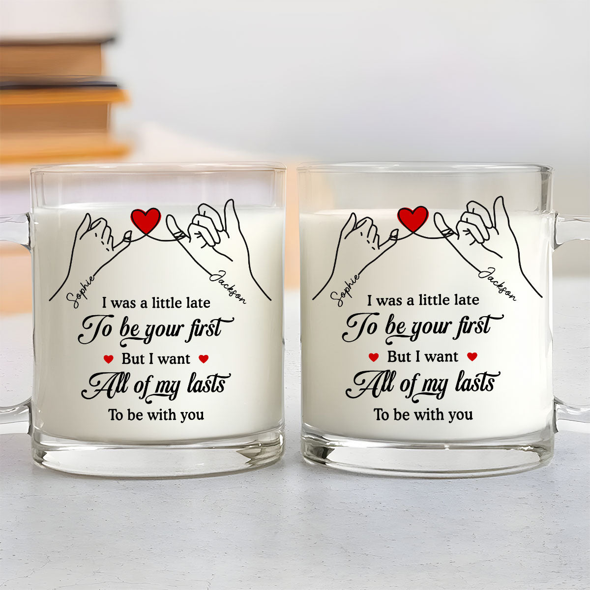 I Love You Forever - Personalized Custom Glass Mug