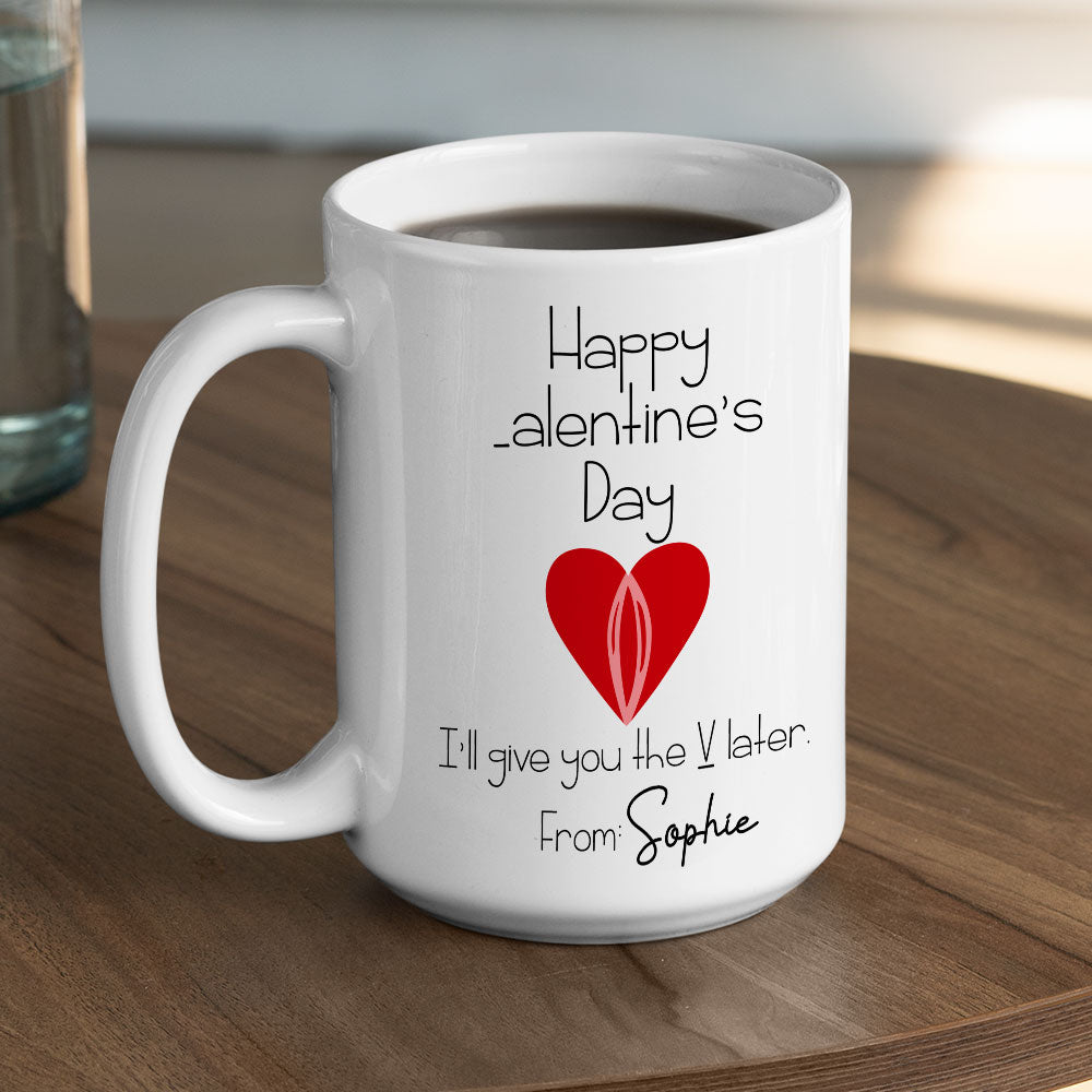 My V - Personalized Custom Coffee Mug