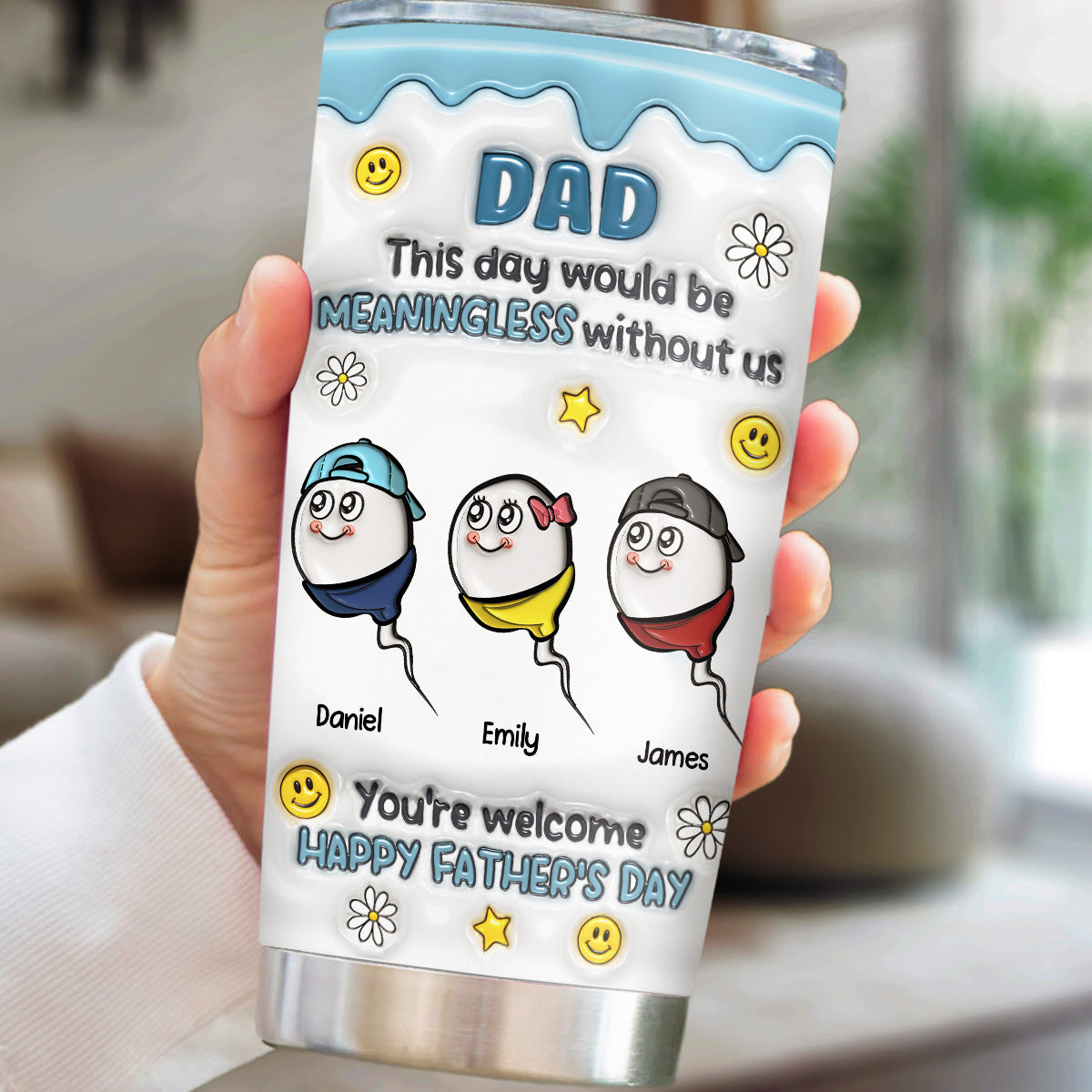 This Day Needs My Existence - Personalized Custom 3D Inflated Effect Tumbler