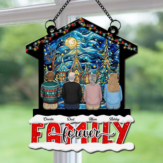 Our Hearts Are Forever One - Persinalized Custom Suncatcher