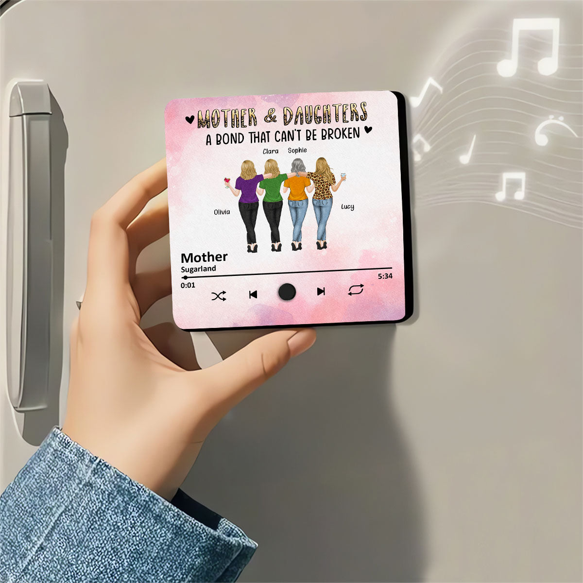 A Bond That Cannot Be Broken - Personalized Custom Music Fridge Magnet