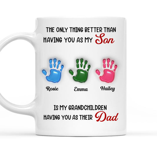 Having You As My Son - Personalized Custom 3D Inflated Effect Mug