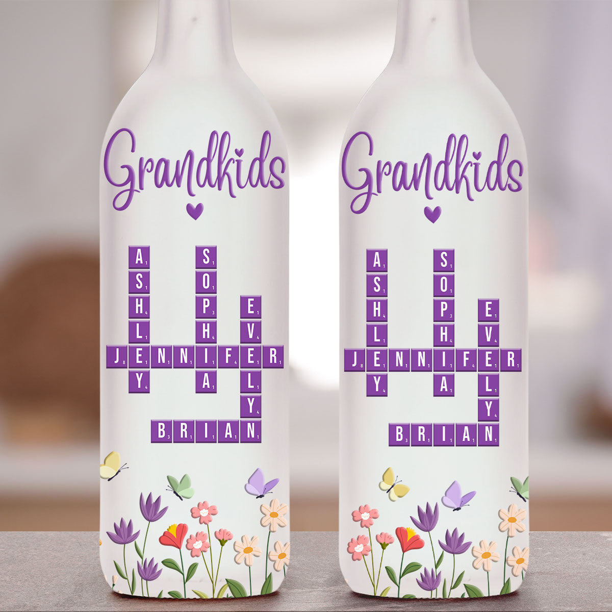 Grandkids Love - Personalized Custom Bottle Lamp