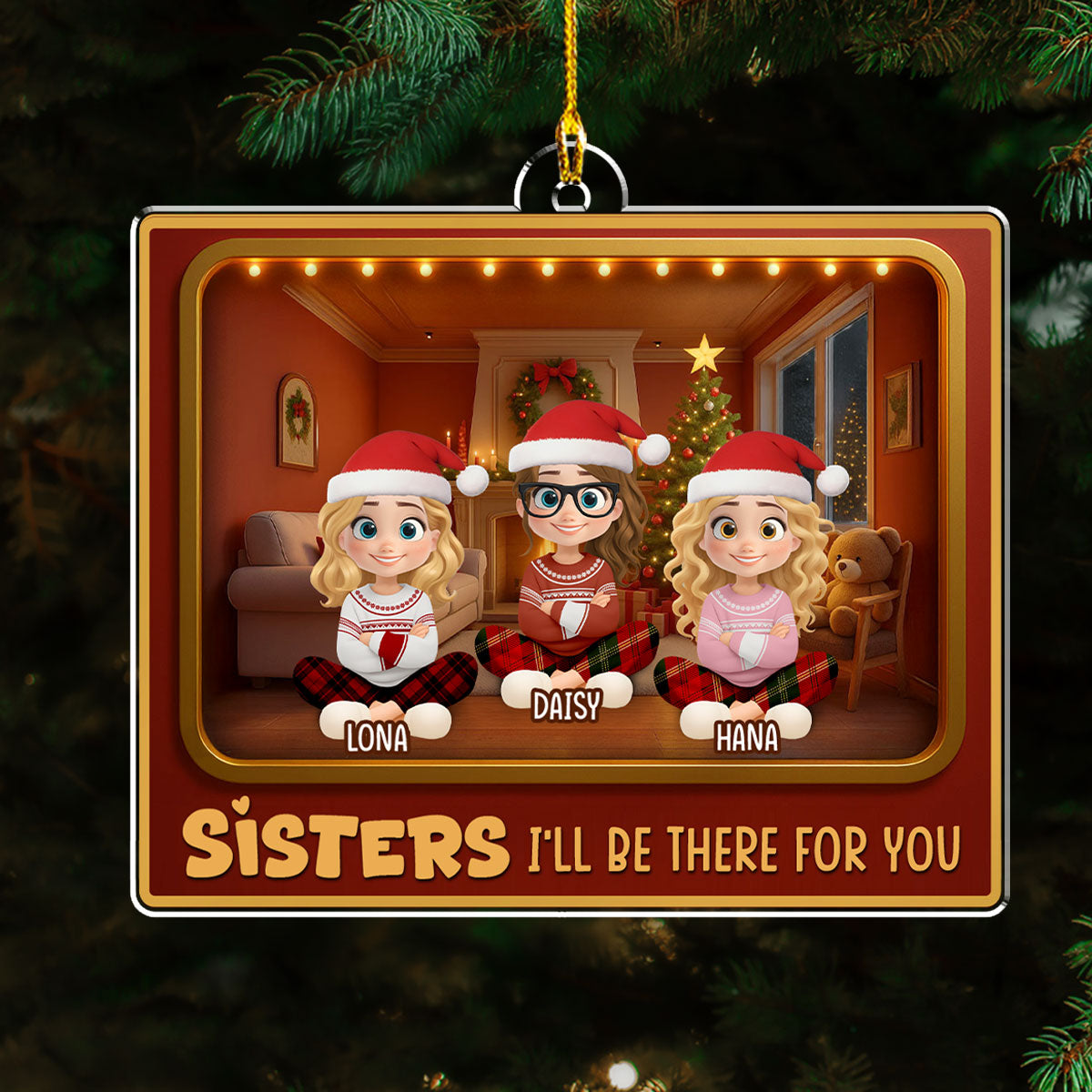 All The Jingle Ladies - Personalized Custom Acrylic Ornament