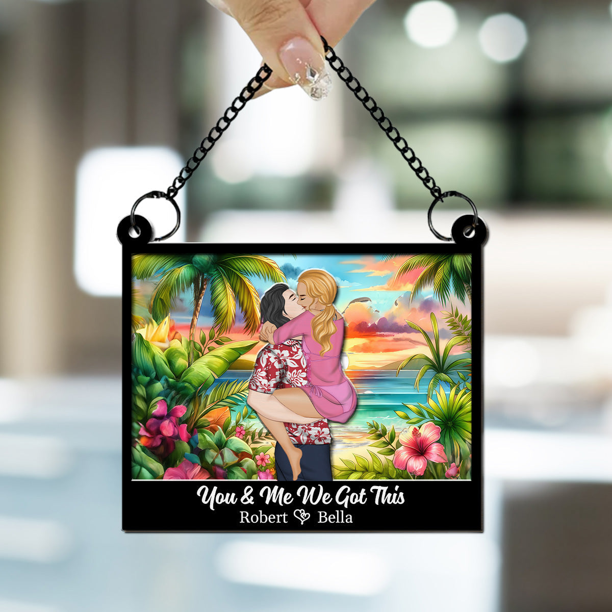 I Love You So Much - Personalized Custom Suncatcher