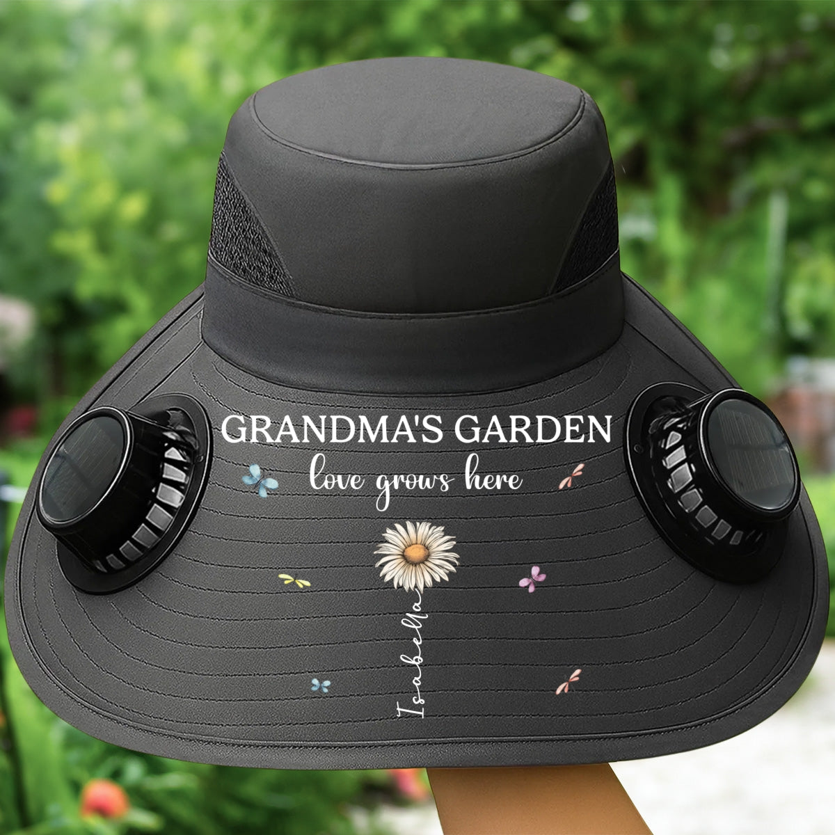 Grandma Garden - Personalized Custom Solar Fan Hat