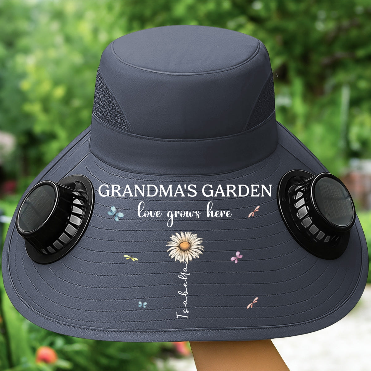 Grandma Garden - Personalized Custom Solar Fan Hat