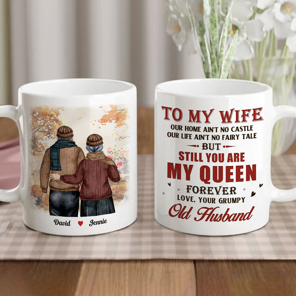 My Queen Forever - Personalized Custom Coffee Mug