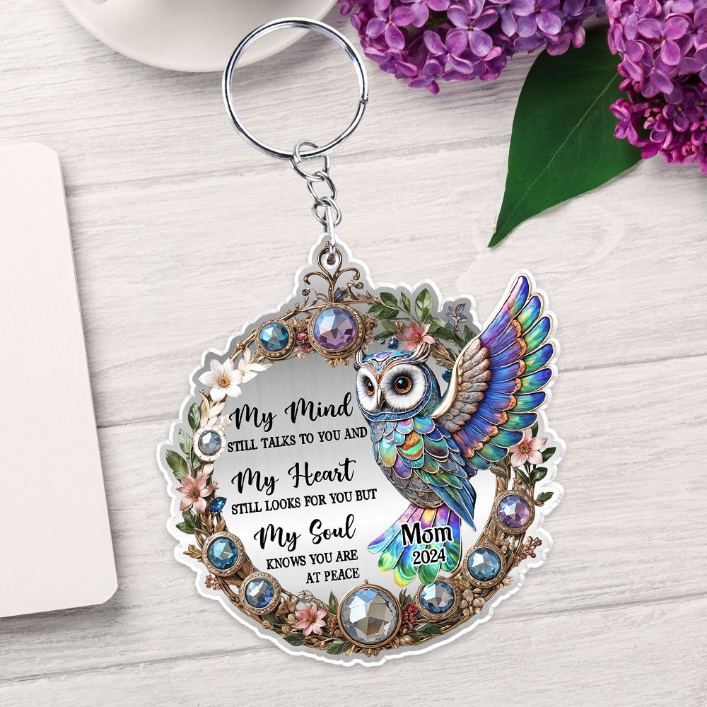 Owl My Mind My Heart My Soul - Personalized Custom Acrylic Keychain
