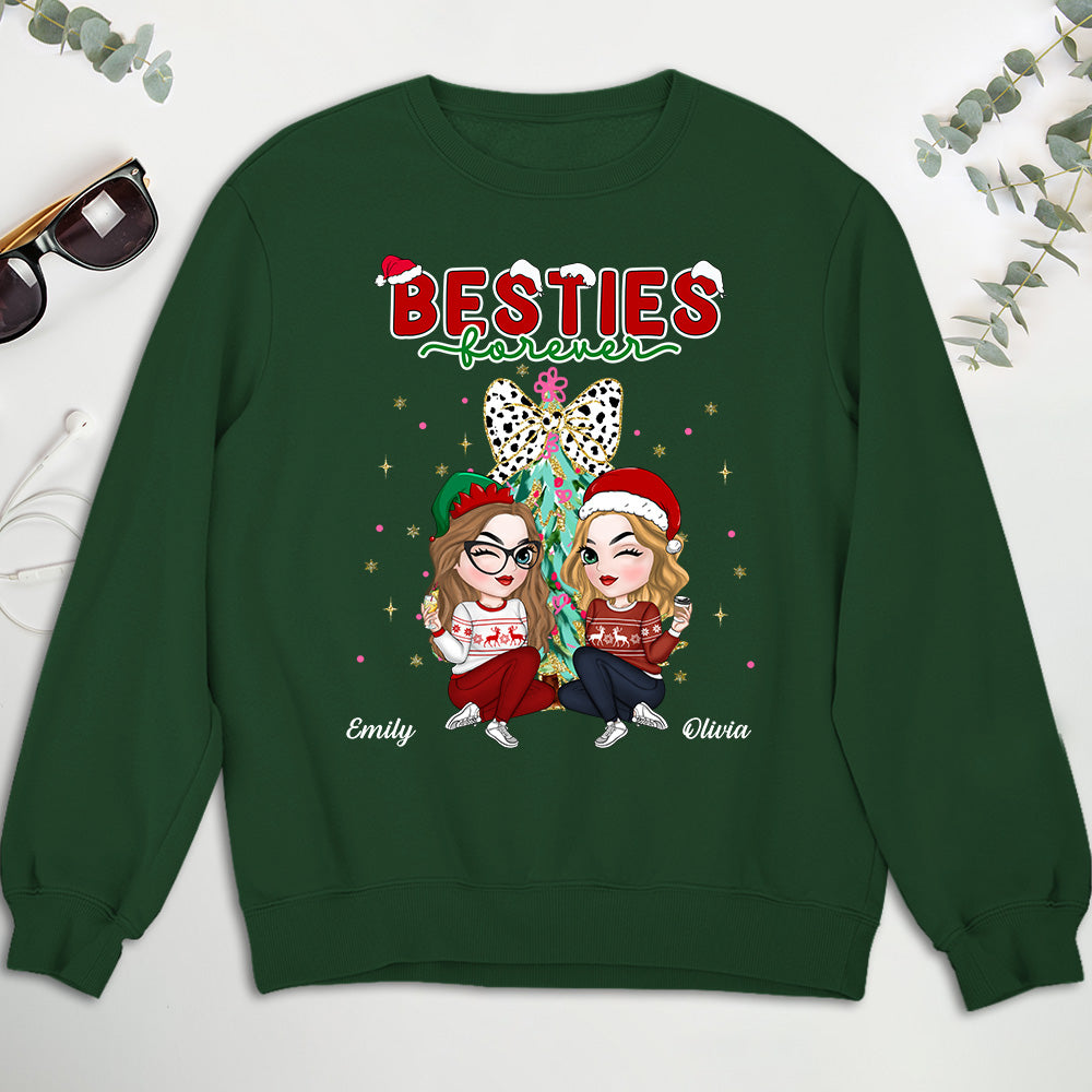 Bestie Sitting Christmas - Personalized Custom Shirt