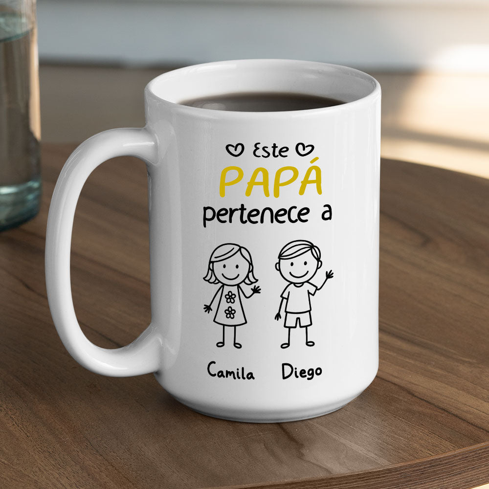 El Mejor Abuelo Del Mundo - Taza Personalizada de Café