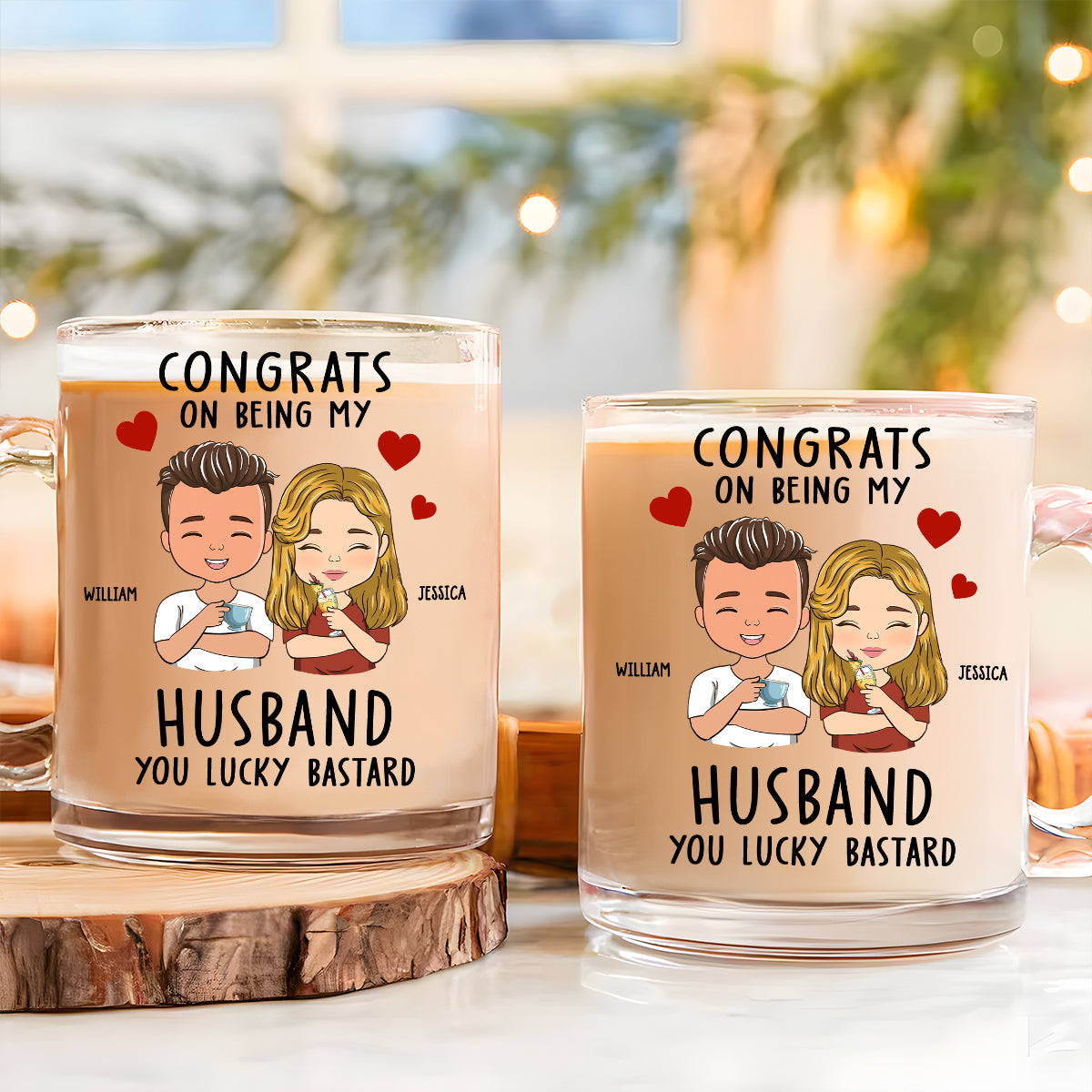 Annoying Each Other - Personalized Custom Glass Mug